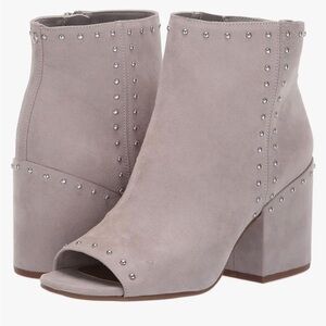 CIRCUS BY SAM EDELMAN PERP TOE ANKLE SUEDE BOOTIE SIZE 6.5 GRAY NEW